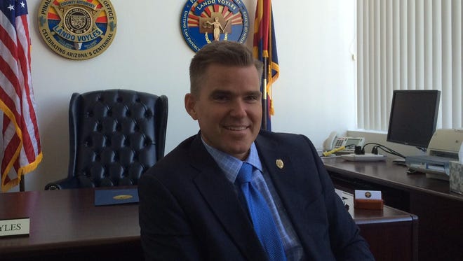 Lando Voyles, Pinal County attorney, in his office in August 2015.