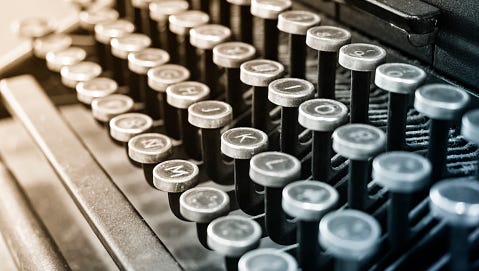 Antique Typewriter Vintage object Background