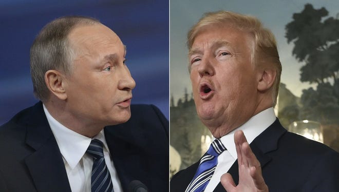 Russian President Vladimir Putin and President Donald Trump