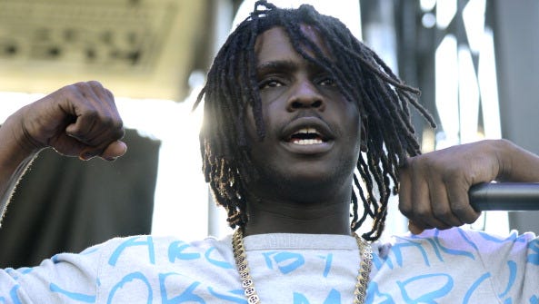 Chief Keef performs as part of the Rock the Bells Tenth Anniversary at San Manuel Amphitheatre on September 7, 2013 in San Bernadino, California.