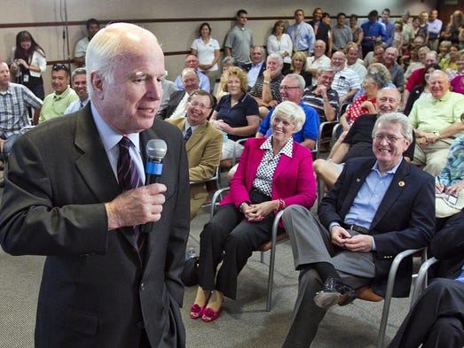 Sen. John McCain holds a town hall with West Valley