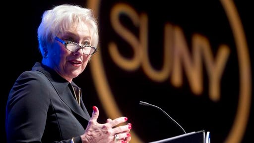 State University of New York Chancellor Nancy Zimpher delivers the State of the University address Jan. 11 in Albany.