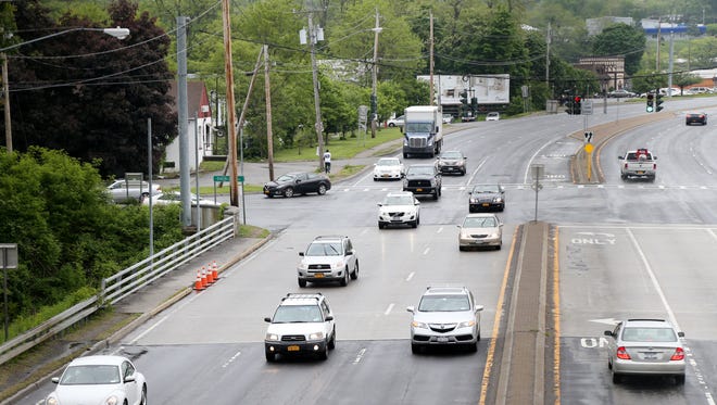 Cars traveling on Route 55 near Overlook Road in the Town of Poughkeepsie on May 22, 2018. 