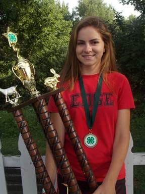 Michaela Labare of New Paltz is this year’s 4-H master showmanship winner for the Ulster County Fair.