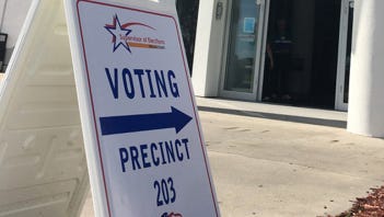 Merritt Island Public Library was opened to voters at 7 a.m. Tuesday.