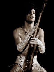 Prince as seen on the "Purple Rain" tour.