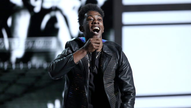 Rapper Desiigner was pulled over in New York after waving a handgun, police say.