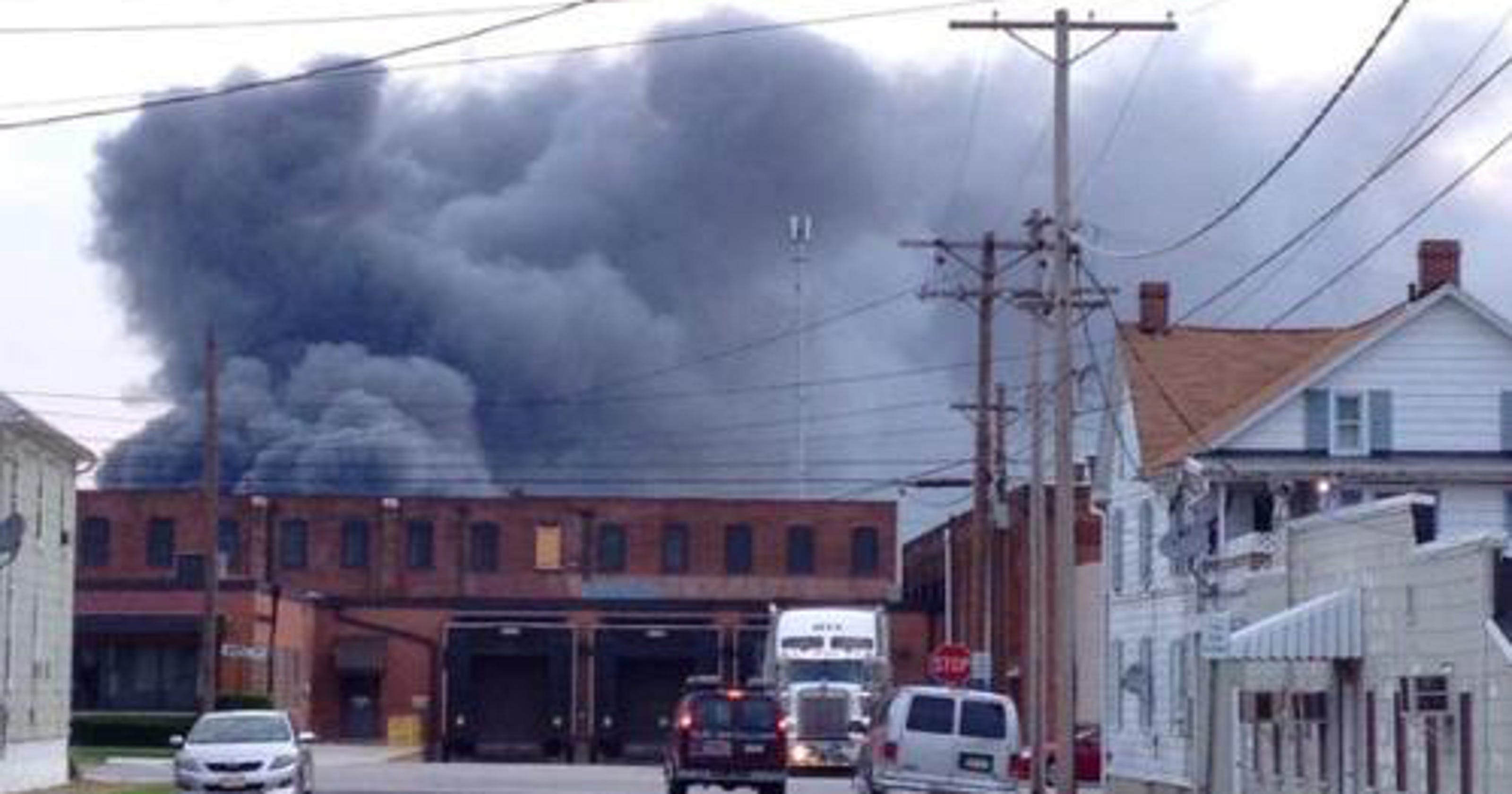 Fire at Pa. chemical plant forces residents to stay inside