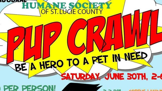 Dress your four-legged friend in its favorite super hero costume and join in the Pup Crawl.