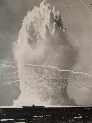 A nuclear blast in the Marshall Islands during Operation Hardtack I in 1958.