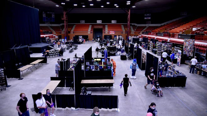 The fourth Salina Comic Con in 2020 took place in the main arena at Tony's Pizza Events Center to allow for greater space and social distancing. This year's event is in the Great Plains Manufacturing Convention Hall, with organizer Clint Randolph expecting it to be the largest ever in the convention's history.