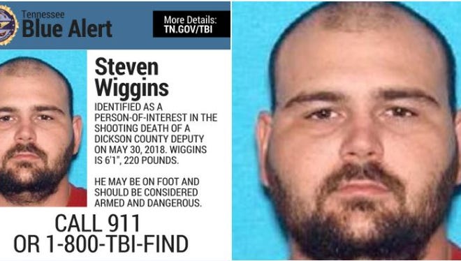 The Tennessee Bureau of Investigation has issued a Blue Alert for Steven Wiggins, person of interest in the shooting death of a Dickson County sheriff’s deputy. He is believed to be armed and dangerous, TBI says. If you see him, call 911.