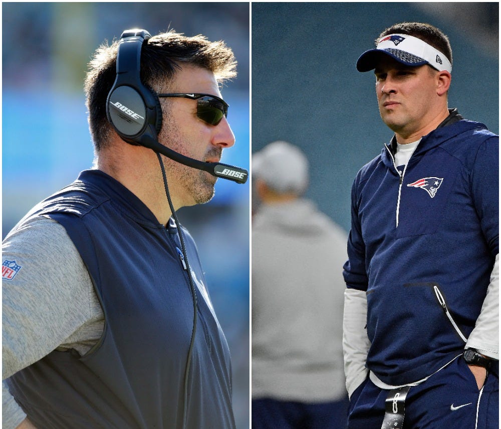 The Colts coaching search is reportedly down to Mike Vrabel and Josh McDaniels.