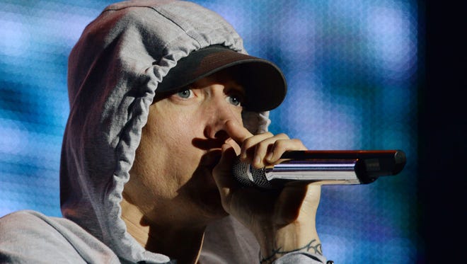 Eminem performed Aug. 22 at the Stade de France near Paris.