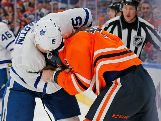 Nov. 30: Toronto Maple Leafs forward Matt Martin and