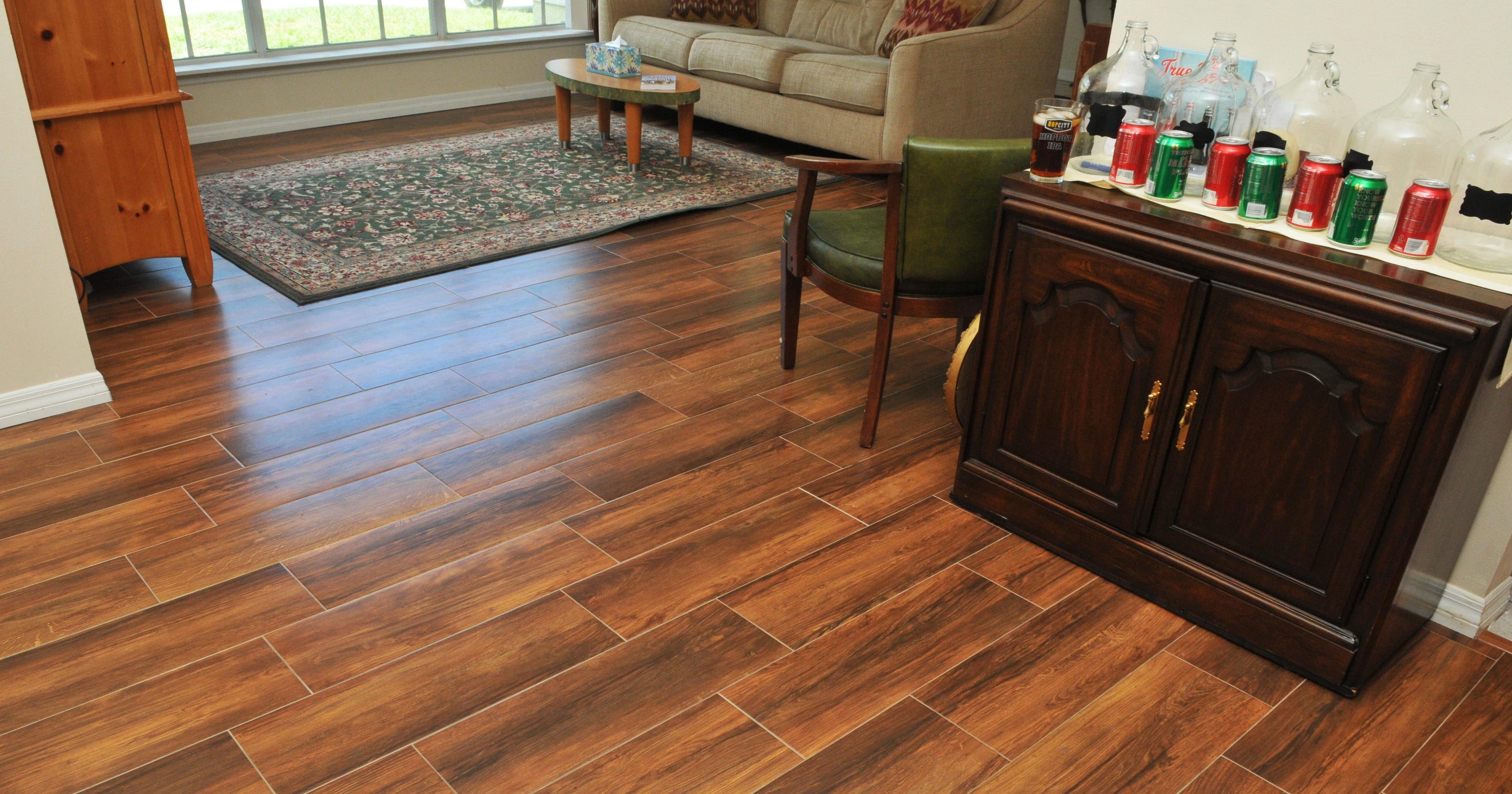 Wood look tile is trending in Brevard County