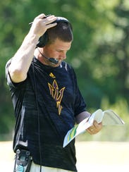 ASU offensive coordinator Billy Napier at Camp Tontozona