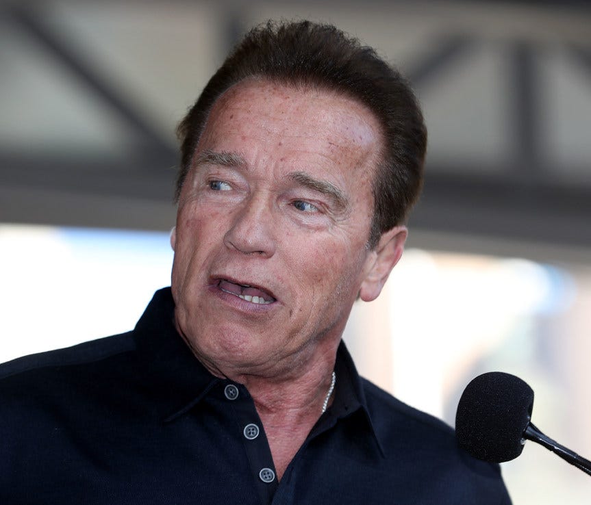Arnold Schwarzenegger speaks on stage prior to the Arnold Family Walk as part of the 2017 Arnold Classic on March 19, 2017 in Melbourne, Australia.