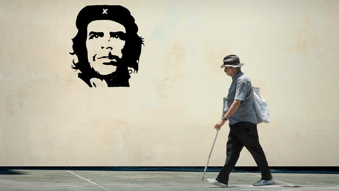 "Che and Citizen" is among the works of photographer Robert Diehl's that make up his solo exhibition, “Cuba — The People of Havana,” at the Buenaventura Gallery in downtown Ventura. Diehl will attend an opening reception 5-7 p.m. Saturday at the gallery.