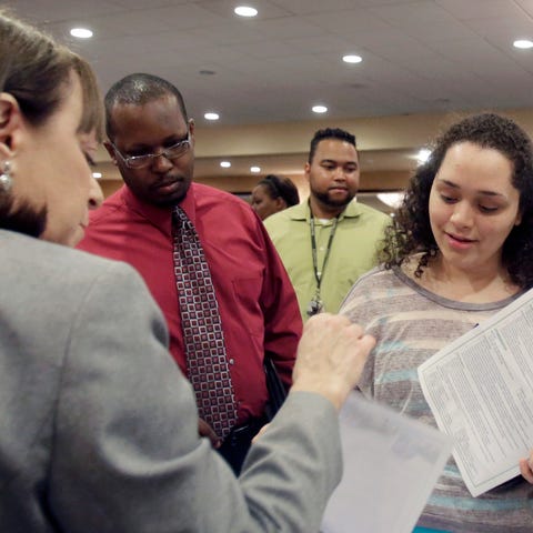 Activity at career fairs has been brisk, with many