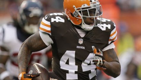 Ben Tate's career with the Browns ended after eight appearances.