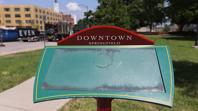 Sales tax receipts for the Downtown Springfield Community Improvement District hit a new high in the 2014-2015 fiscal year, which ended June 30.