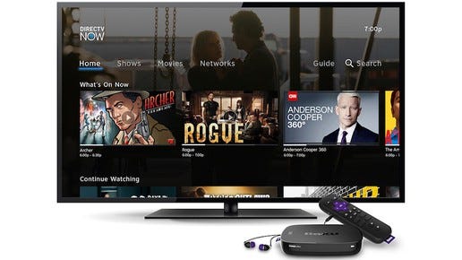 DirecTV Now on a Roku streaming player.