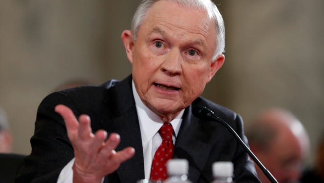 Attorney General-designate, Sen. Jeff Sessions, R-Ala., testifies on Capitol Hill in Washington at his confirmation hearing before the Senate Judiciary Committee.