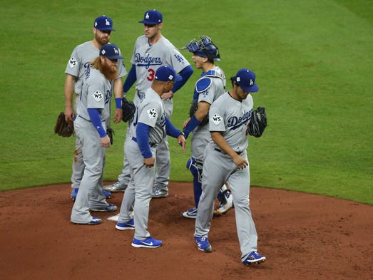Game 3 at Minute Maid Park: Los Angeles Dodgers starting
