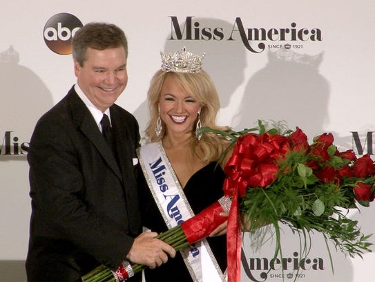 Miss America CEO Sam Haskell is shown with Miss America