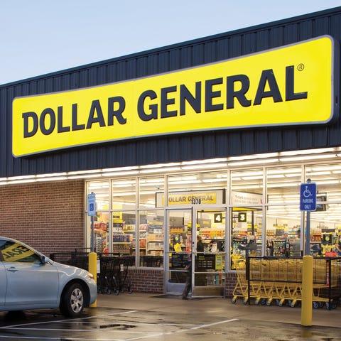 The front of a Dollar General store.