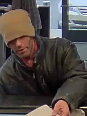 Police are seeking a man who robbed a TD Bank in Oaklyn Sunday.