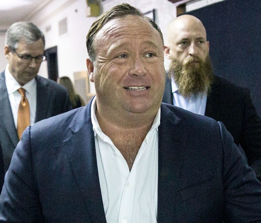 Conspiracy theorist Alex Jones in Austin.