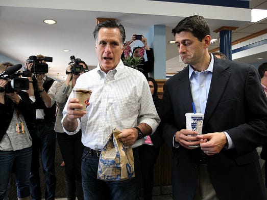 Republican presidential candidate Mitt Romney and Ryan