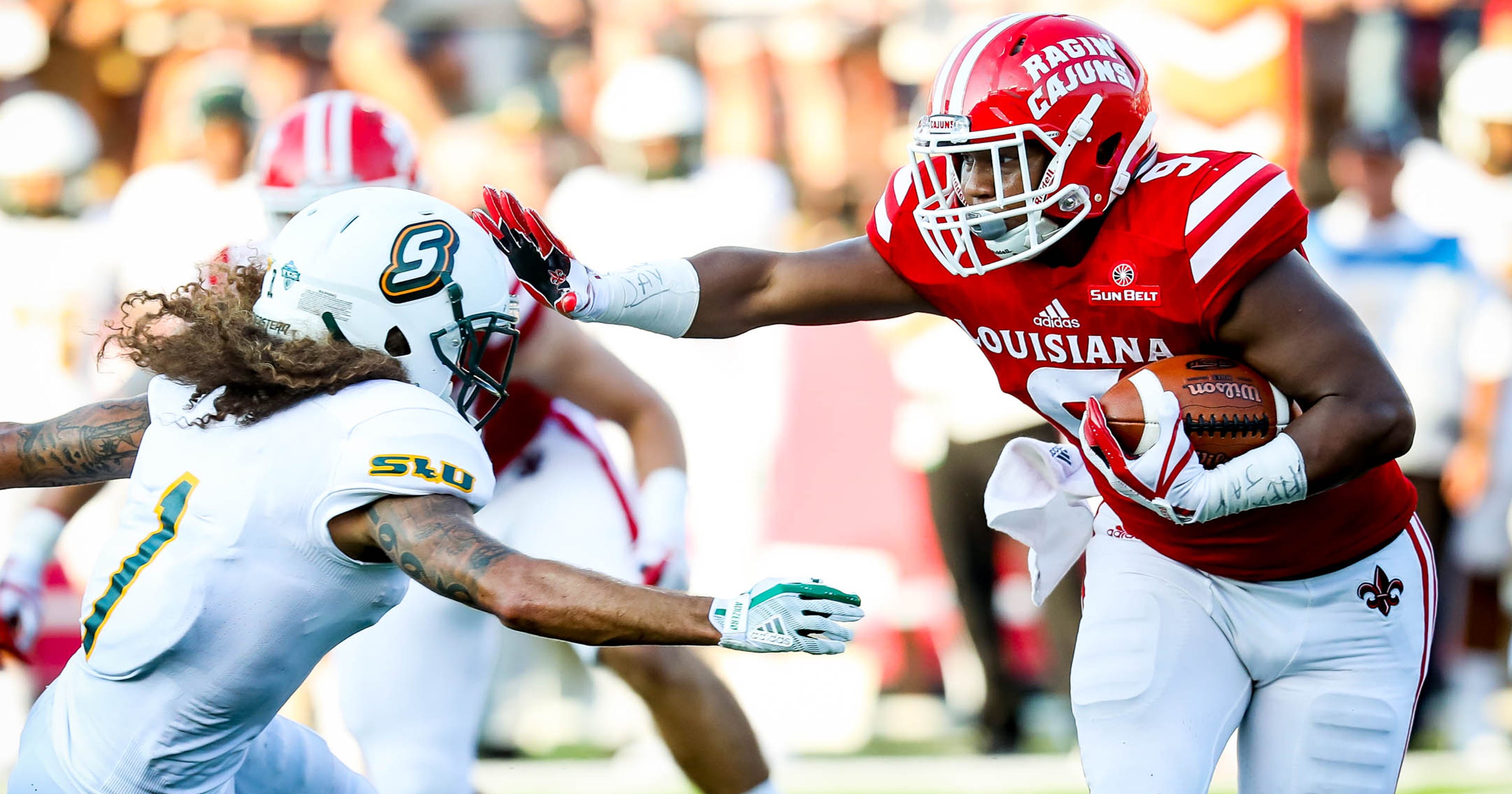 ULL football Napier tries to get the most of threeheaded run attack