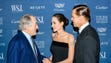 Robert De Niro chats with Angelina Jolie and Brad Pitt