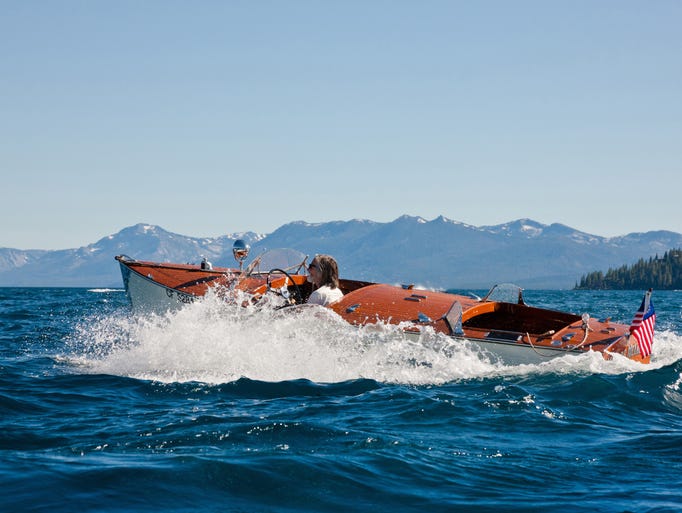 The wooden boat Miss de Meanor won the 2012 Concours