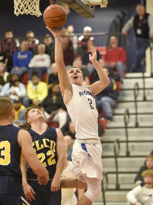 Blake Thomson's 23-point effort was one of the many reasons Cedar Crest got past Lebanon 64-62 in four overtimes on Friday night.