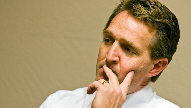 Sen. Jeff Flake wanted the Donald Trump in Phoenix canned. Didn't happen.