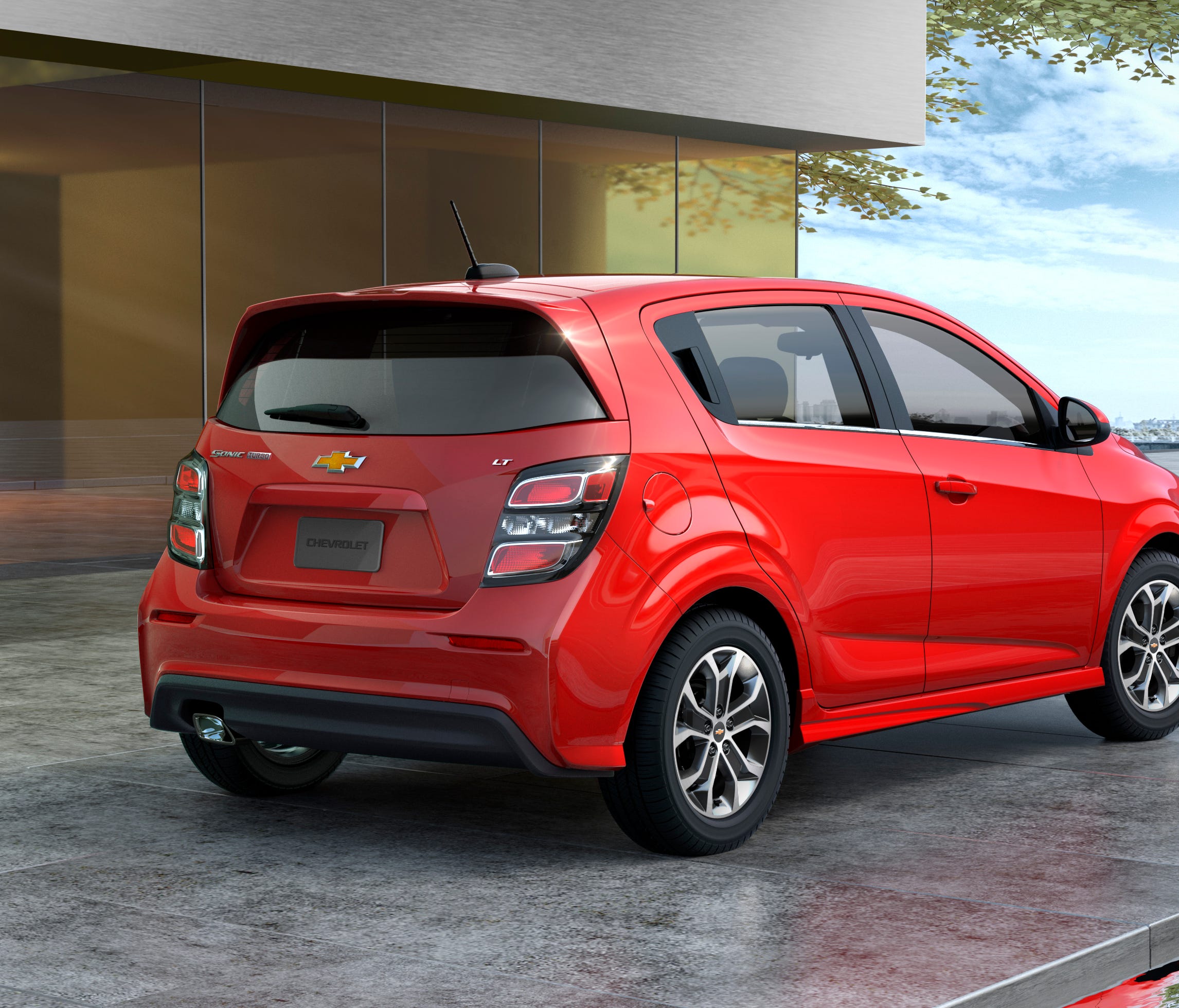These are some of the most common options if you rent a compact car at a U.S. airport location: 2018 Chevrolet Sonic.