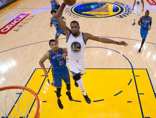 NBA: Oklahoma City Thunder at Golden State Warriors