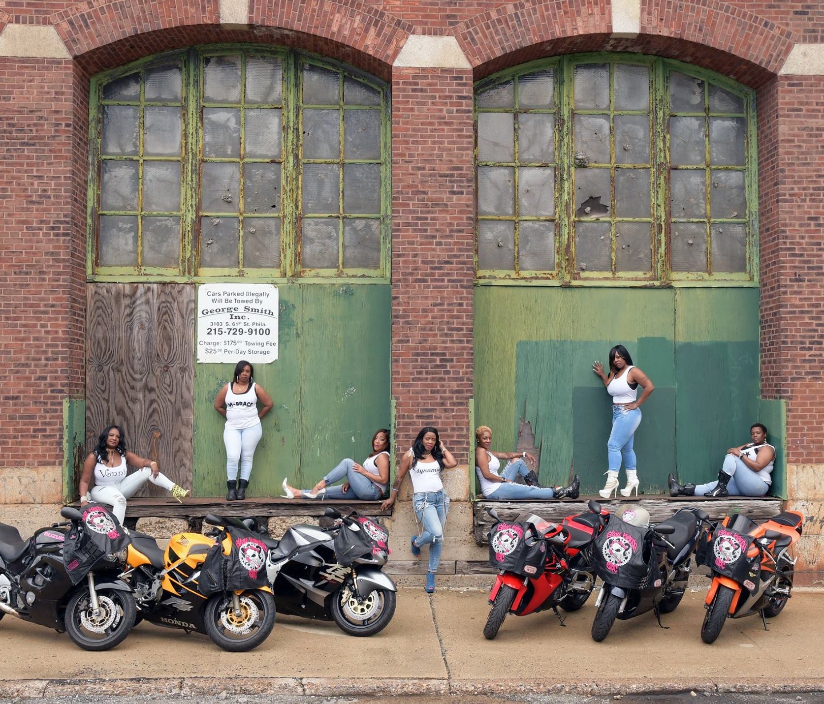 The Skull Kandy SBC Motorcycle Club in the south Jersey-Philadelphia area is just one of many female-only motorcycle riding groups across the country.
