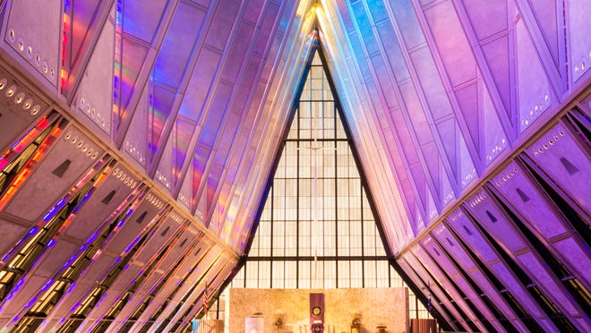 Air Force Academy Chapel A Beautiful Display Of Color