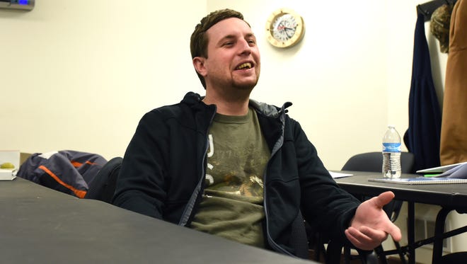 Layton Roark talks about his recovery from drug addiction while in treatment at Perry Behavioral Health in New Lexington.