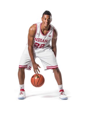 Brebeuf Jesuit Preparatory School grad, Quentin Taylor  is photographed during Indiana University's Mens Basketball Media Day at IU's Cook Hall, Wednesday September 7th, 2016.