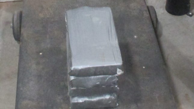 U.S. Customs and Border Protection officers seized about 11 pounds of cocaine at the Santa Teresa, N.M., port of entry on Tuesday.