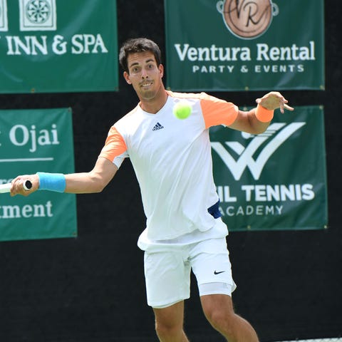 Sebastian Fanselow of Calabasas keeps his eyes on 