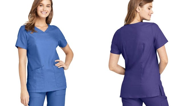 These easy-to-clean scrubs can be worn straight out of the dryer.