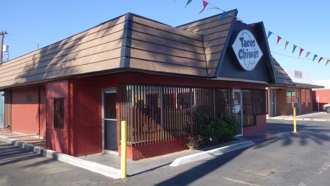 The exterior of Tacos Chiwas in Phoenix.