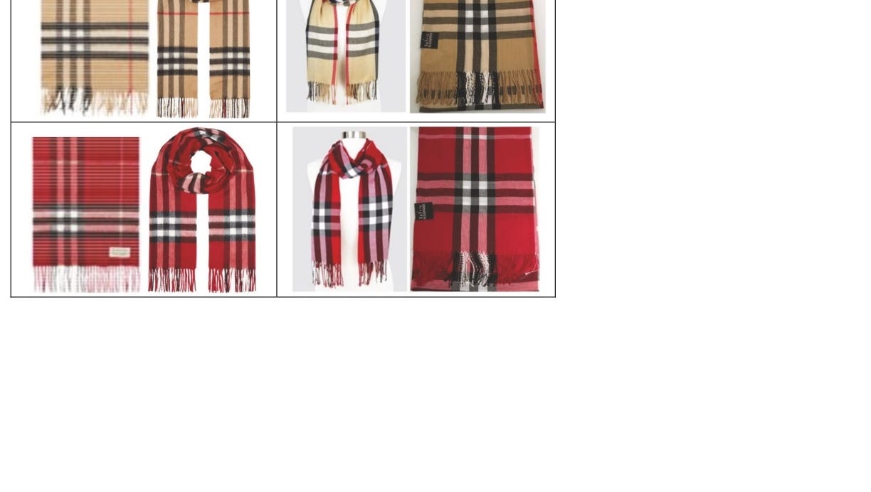 Burberry charges Target counterfeited its iconic check plaid pattern